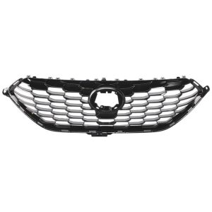 Grille For 2021-2024 Toyota Highlander XSE Painted Black Made of Plastic -CAPA