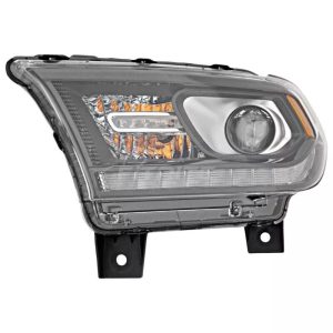 Headlight For 2010-2012 Jeep Liberty Left Side Chrome Housing Projector - CAPA