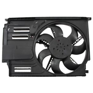 Radiator Fan Assembly For 2016-2020 Mini Cooper Clubman Plastic Shroud Black 12V