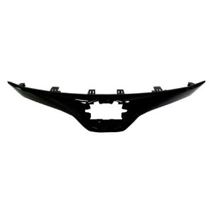Grille For 19-23 Toyota Corolla Upper Bright Black ABS Plastic Emblem Hole- CAPA