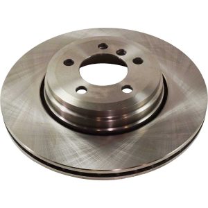 Rear Brake Rotor For 2004-2005 BMW 545i Plain Vented With 5 Bolt Hole Cast Iron