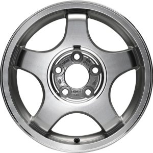 Wheel For 2000-07 Chevrolet Impala 16x6.5 Alloy 5 Spoke 5-115mm Machined Silver